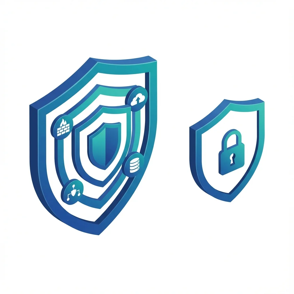 Dos escudos comparados, uno empresarial más complejo