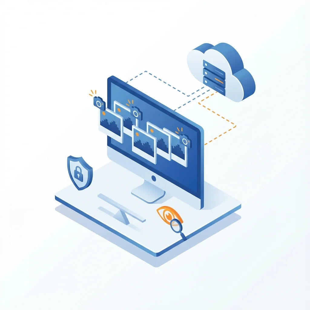 Pantalla con capturas automáticas siendo tomadas